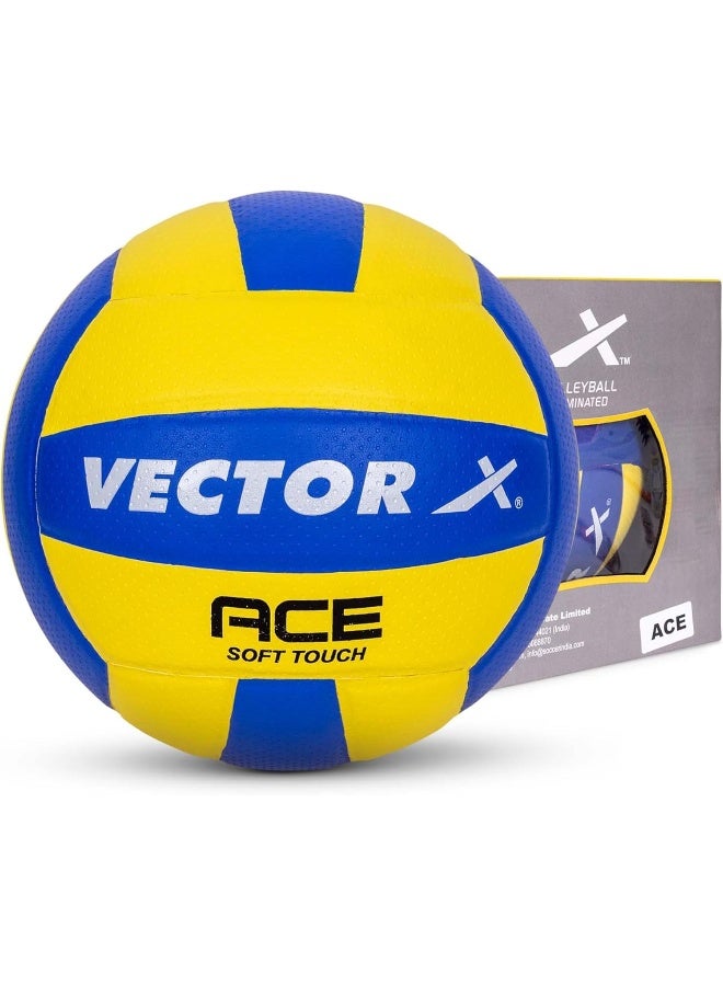 فيكتور أكس كرة طائرة فيكتور إكس إيس | مقاس ٤ | متعددة الألوان | كرة طائرة ناعمة الملمس من ١٨ لوحة، مُلصقة بمادة البولي يوريثان، بسطح محكم لمزيد من الإمساك، متينة وخفيفة الوزن، مناسبة للعب الداخلي والخارجي. - Image 1