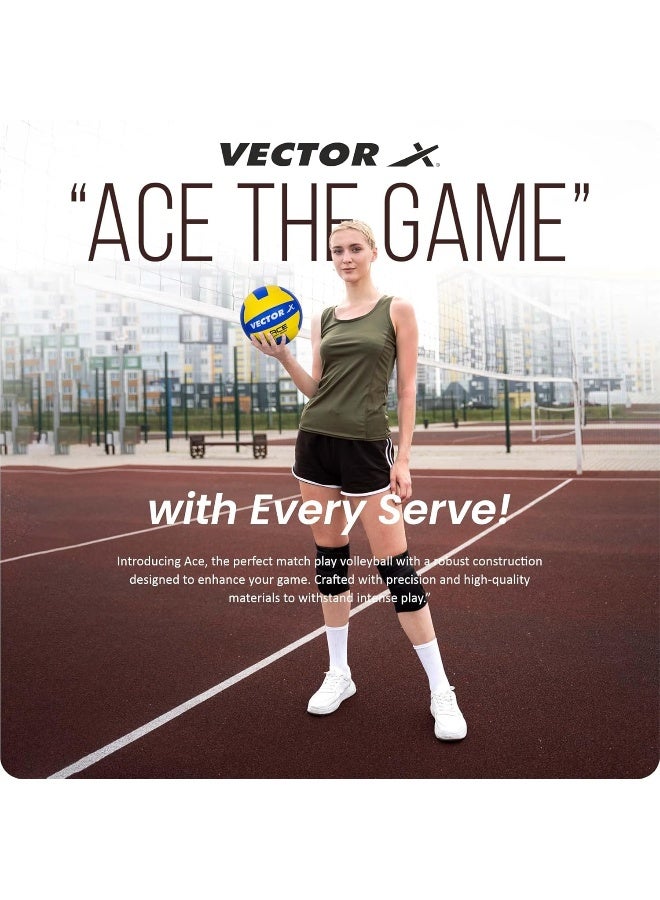 فيكتور أكس كرة طائرة فيكتور إكس إيس | مقاس ٤ | متعددة الألوان | كرة طائرة ناعمة الملمس من ١٨ لوحة، مُلصقة بمادة البولي يوريثان، بسطح محكم لمزيد من الإمساك، متينة وخفيفة الوزن، مناسبة للعب الداخلي والخارجي. - Image 3