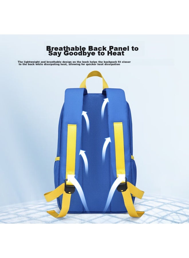 V.nine Children's Backpack For Ages 3-6, Outdoor Travel Hiking Bag, Toddler Bag, Educational Small Backpack, Swimming Bag For Boys And Girls, Blue - Image 3