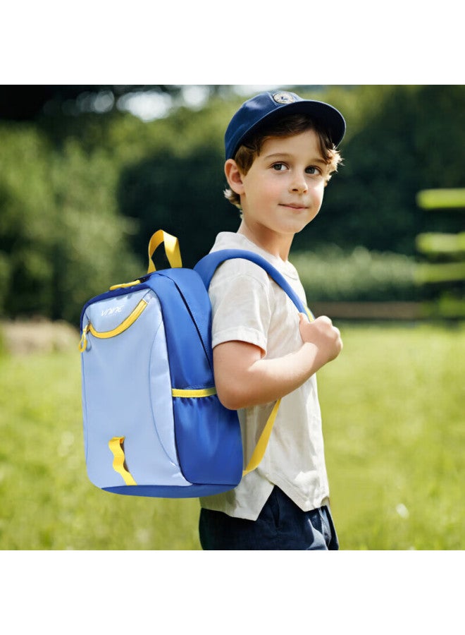 V.nine Children's Backpack For Ages 3-6, Outdoor Travel Hiking Bag, Toddler Bag, Educational Small Backpack, Swimming Bag For Boys And Girls, Blue - Image 2