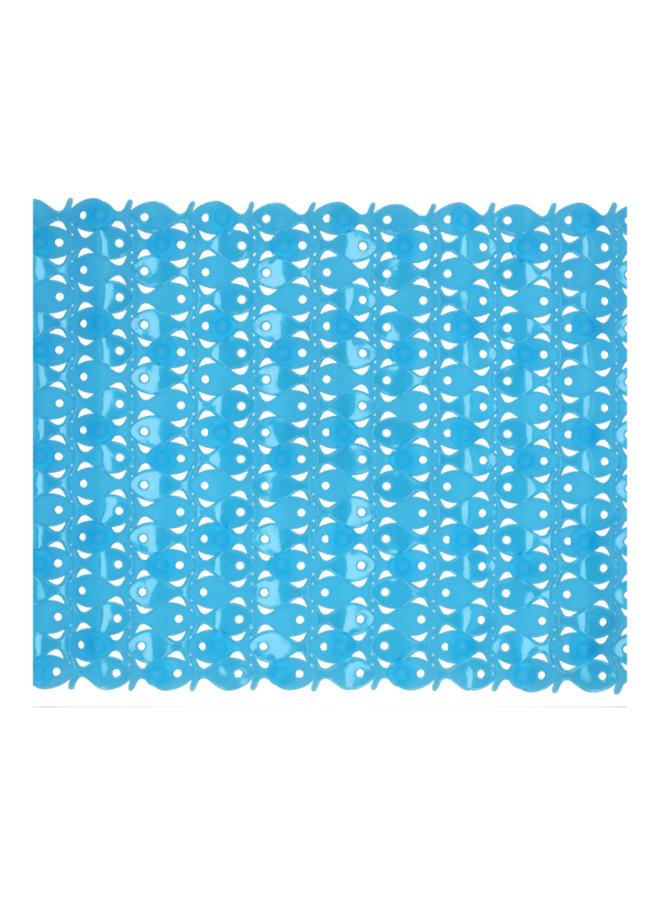 TATAY Fish Design Rectangular Anti-Slip PVC Bath Mat Blue 97 x 36cm 5510000 - Image 2