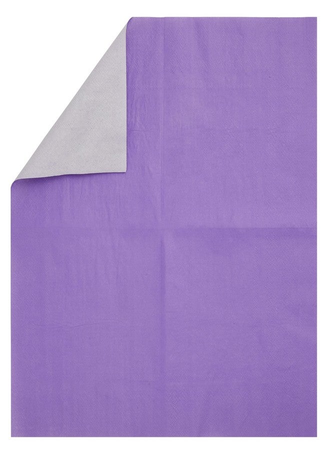 Juvale Purple Birthday Decorations, Plates, Cups & Napkins Set - 72 Pieces, Serves 24, 9In Plates, 6.7Oz Cups, 6.5In Napkins, Solid Purple - Party Supplies - Image 4