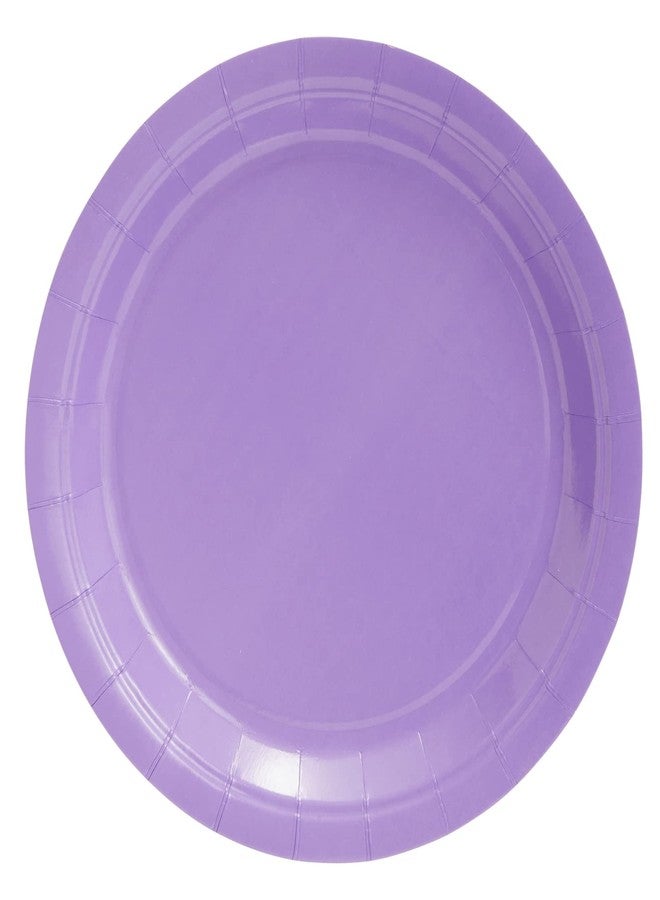 Juvale Purple Birthday Decorations, Plates, Cups & Napkins Set - 72 Pieces, Serves 24, 9In Plates, 6.7Oz Cups, 6.5In Napkins, Solid Purple - Party Supplies - Image 3