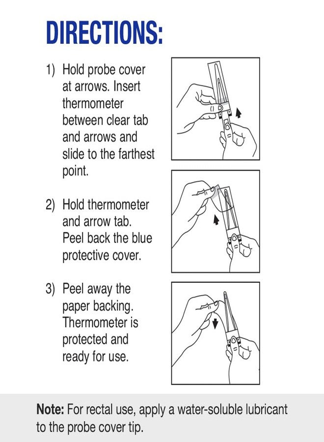 MABIS Disposable Probe Covers for Digital Thermometers, Box of 100, FSA Eligible, Can be Used Orally, Rectally or Under the Arm - Image 4