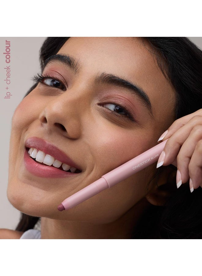 Ruby's Organics OneStick Lipstick for Women-Blurr, Lip and Cheek Colour Crayon, Matte Finish, Lip Makeup- Enriched with Antioxidants and Vitamins, Chemical Free- Clay Pink - Image 2