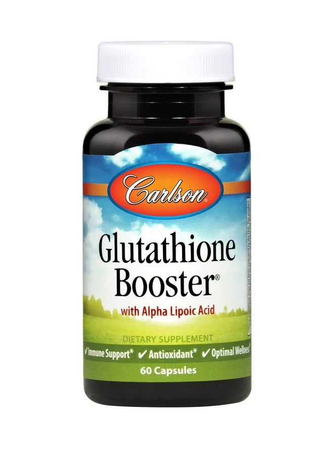 Carlson Glutathione Booster Alpha Lipoic Acid Immune Support & Optimal Wellness Antioxidant 60 Capsules - Image 1