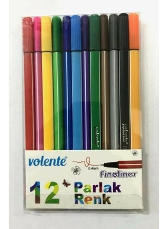 LK Volente Fineliner 12 Color Set 