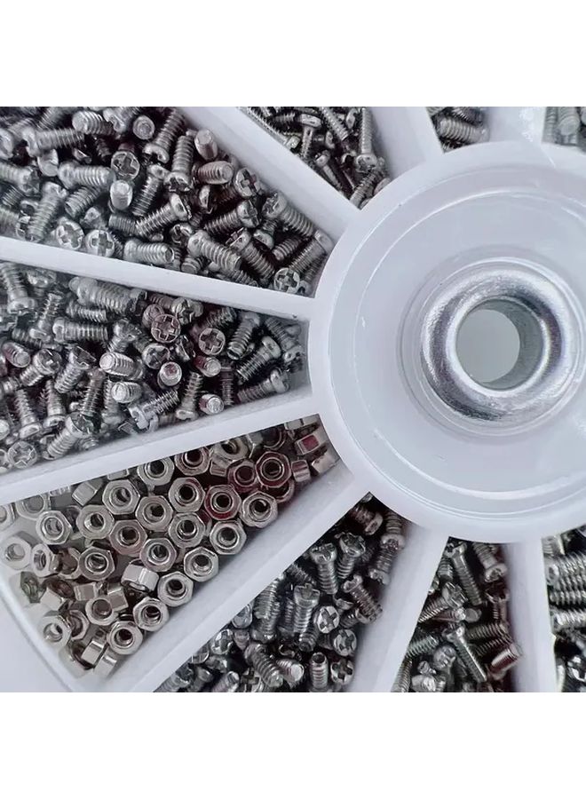 600 Pieces Small Screws And Screwdriver Set With 12 Repair Accessories - Image 1