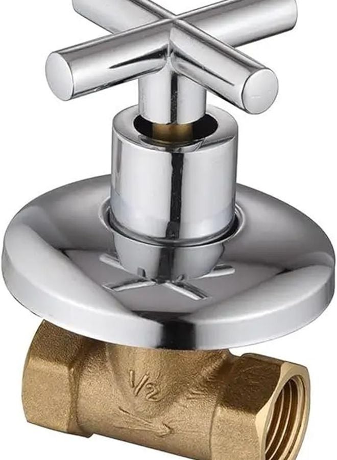 صنبور حوض الاستحمام النحاسي صمام ذو مقبض واحد مخفي زاوية ملحق لون A2 - Image 2