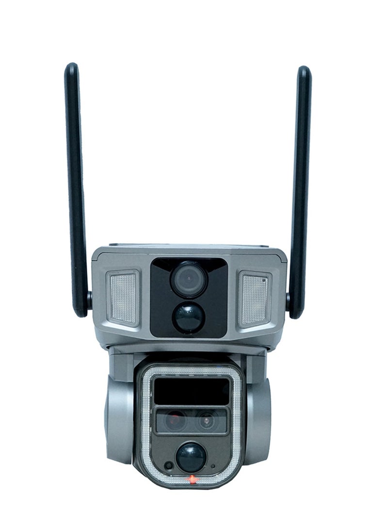 Crony Y7A 8MP Solar/Battery-Powered Security Camera – 4K Resolution, 355° PTZ, 90° Vertical Tilt, 10X Zoom, IR Night Vision, IP66 Waterproof, 4G/Wi-Fi Connectivity, Two-Way Audio, Human Body Induction, TF Card/Cloud Storage, 4x18650 Batteries, 9W Solar Panel, App Connectivity, Wireless Outdoor Security Camera for Home, Garden, and Property Protection, Solar Camera for Off-Grid Surveillance, Wireless Solar Powered Camera, High-Resolution Solar Camera with App Integration  - Image 2