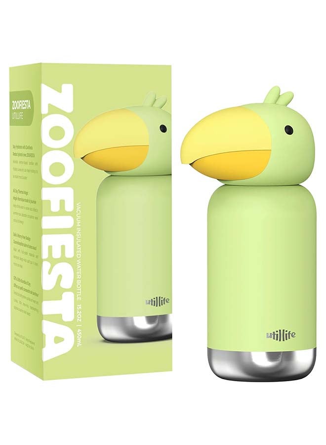 Utilife Zoofiesta Kids Insulated Water Bottle - Toucan Design - Leak-Proof & BPA-Free - Image 1