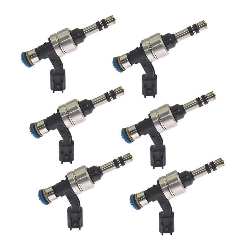 Set of 6 12634126 J1157 Fuel Injector 6 Holes Disc Engine Nozzles Compatible with 20102016 Buick Lacrosse 20112016 Buick Regal 20112017 Chevy Equinox GMC Terrain 2014 Chevy Impala 20132014