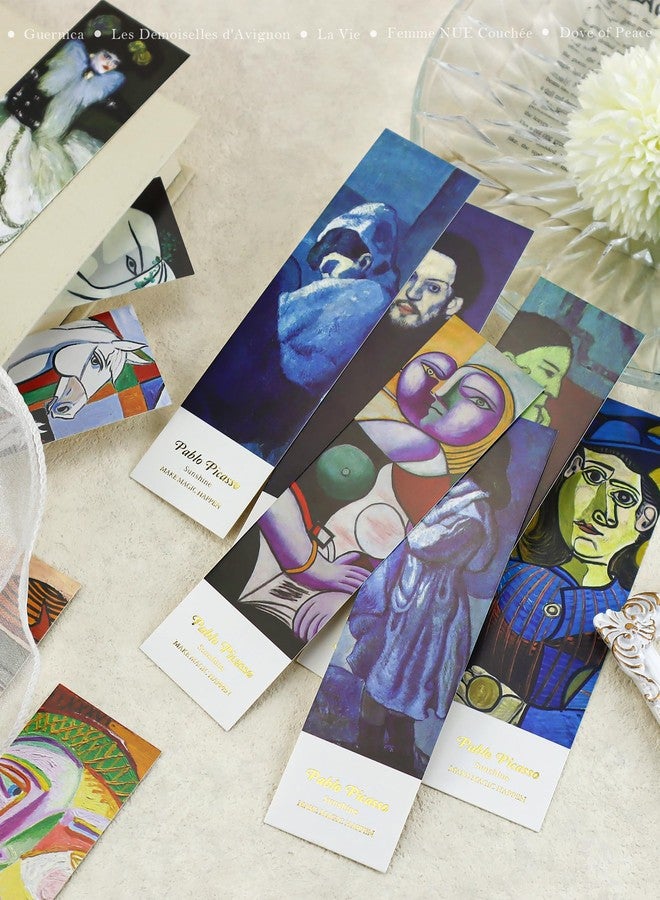 GAUENEEN 30 Pcs Paper Bookmarks, Picasso Art Works Bookmark Bulk for Book Lovers, Aesthetic Bookmarks Set for Women Men - Image 5
