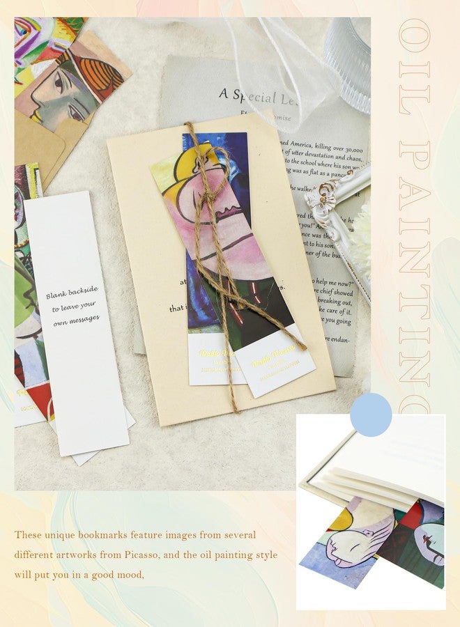 GAUENEEN 30 Pcs Paper Bookmarks, Picasso Art Works Bookmark Bulk for Book Lovers, Aesthetic Bookmarks Set for Women Men - Image 4