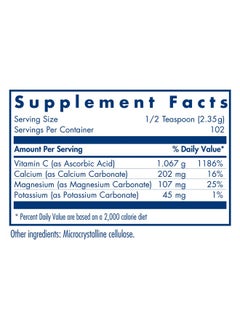 Allergy Research Group Buffered Vitamin C Powder Antioxidant Immune Calcium/Mag/K 240 G (8.5 Oz)  - Image 3