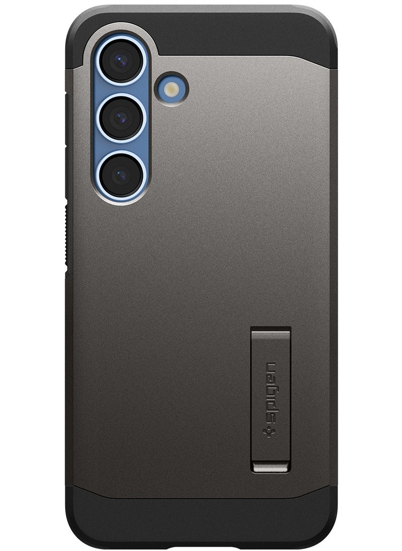 Spigen - Tough Armor MagFit for Samsung Galaxy S25 Case Cover with MagSafe (2025) - Gunmetal - Image 1