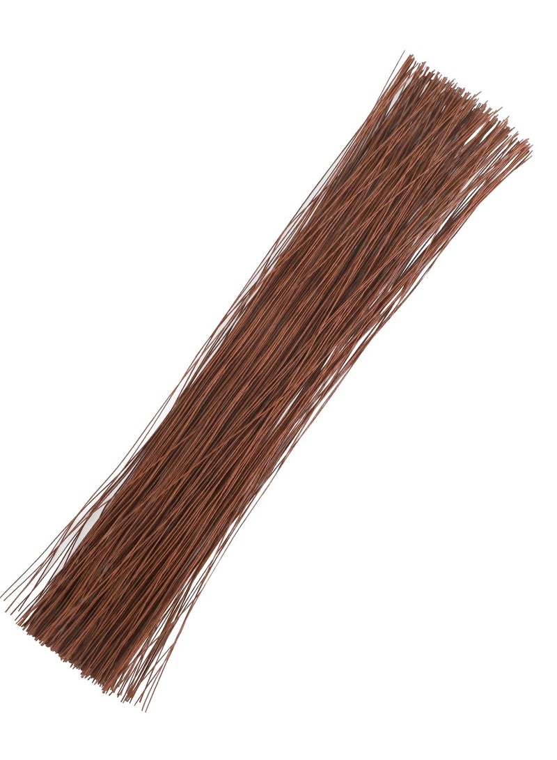 KASTWAVE 200 Pcs Floral Wire, 26 Gauge Crafts Wire Florist Flower Wire Stems Brown Floral Wire for Crafts Bouquet Stem Wreath Making Flower Arrangement Supplies (Brown,14 Inch) - Image 1