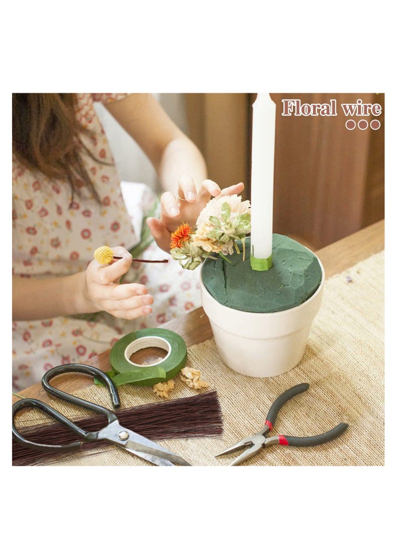 KASTWAVE 200 Pcs Floral Wire, 26 Gauge Crafts Wire Florist Flower Wire Stems Brown Floral Wire for Crafts Bouquet Stem Wreath Making Flower Arrangement Supplies (Brown,14 Inch) - Image 4