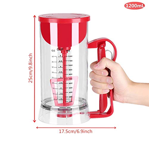 Hztyyier 1200mL Electric Batter Dispenser Cupcake Pancake Blender Mix Pastry Jug Waffle Measuring Cup Muffin Baking Kitchen Tool - Image 2