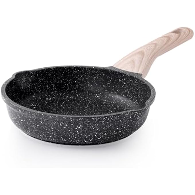 Unity Nonstick Frying Pan Skillet 8 Inch Granite Cooking Pan Egg Pan Omelet Pan Healthy Stone Cookware ChefS Pan Pfoa Free Induction Compatible - Image 1