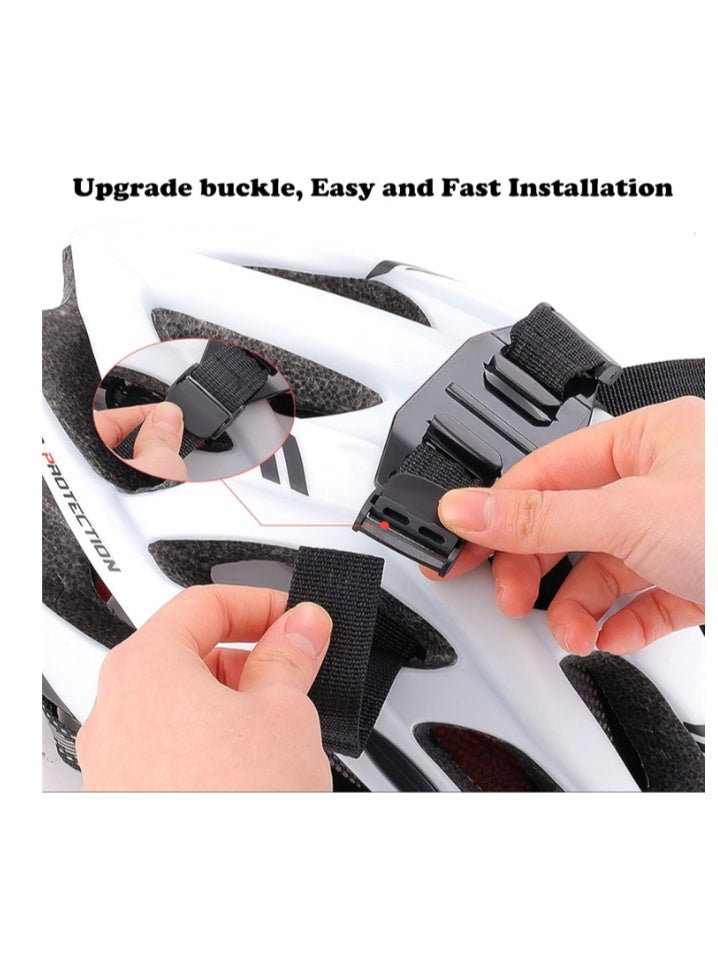Sisily Vented Helmet Strap Mount, Adjustable Bike Helmet Strap Head Belt Holder Compatible with Insta360 One X2 X R, Gopro Hero Series, DJI OSMO Action Camera - Image 3