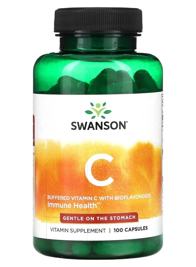 SWANSON Buffered Vitamin C with Bioflavonoids 100 Capsules