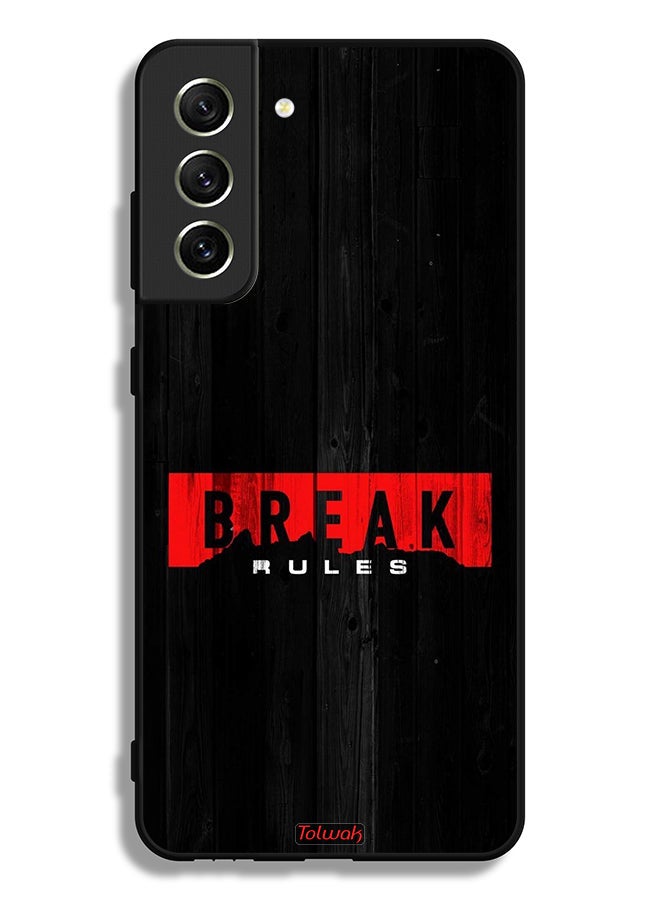Tolwak Samsung Galaxy S21 FE 5G Protective Case Cover Break Rules - Image 3