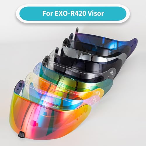 Lumfeerix Helmet Visor Replacement for R420 Face Clear Red Visor Uv Protection Helmet Shield Revo Tint Replacement - Image 4