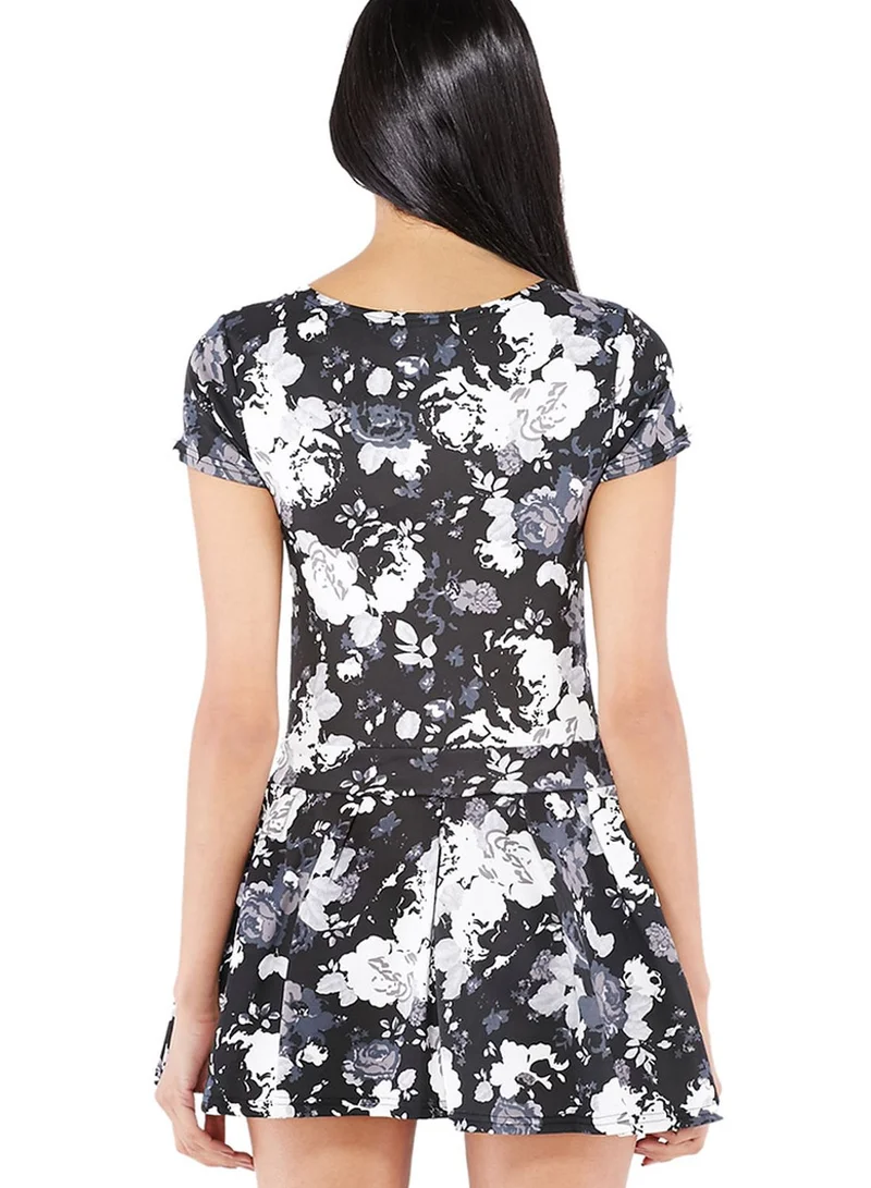 Club L Drop Waist Skater Dress