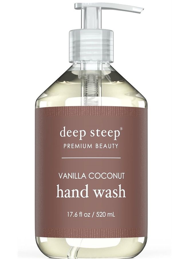 Deep Steep Argan Oil Hand Wash, Vanilla Coconut, 17.6 Fluid Ounce - Image 1