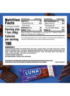 Clif Bar Luna Bar Gluten Free Snack Bars Chocolate Cupcake 8G Of Protein Nongmo Plantbased Wholesome Snacking On The Go Snacks (1.69 Ounce Snack Bars 15 Count)  - Image 4