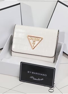 General Fashion Tyren Petite Trifold Wallet For Women,White 