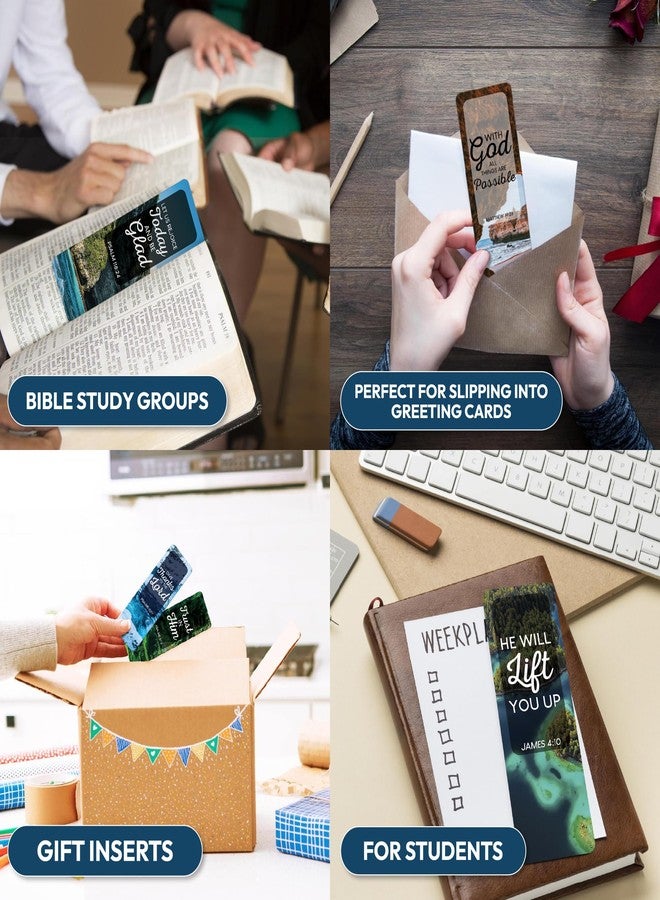 Only Zest 96 Bible Bookmark Pack with Bible Verses – Multiple Designs – Inspirational Christian Bookmarks for Women & Men – Bible Book Markers for Classroom, Bible Study, Church Supplies - Image 3