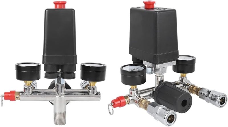 Heavy Duty Industrial Air Compressor Bracket Assembly with Chrome Plated Gauges 5 8KG Working Pressure - Image 5