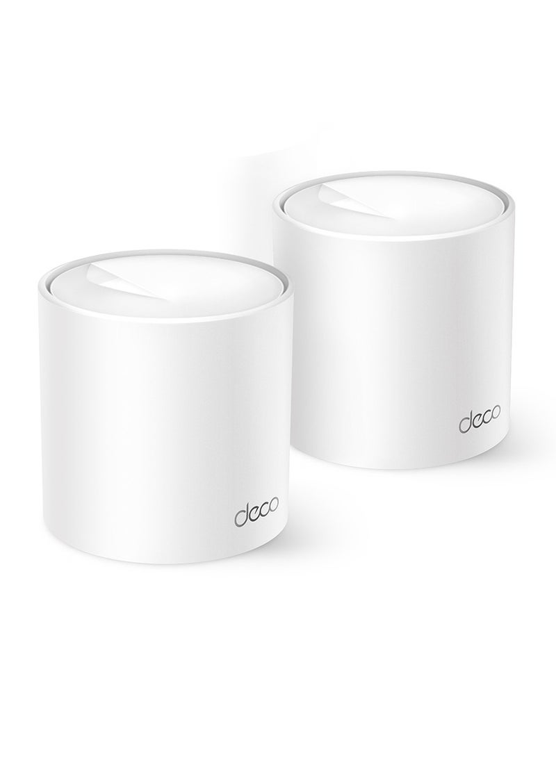 TP-LINK Deco X10 AX1500 Whole Home Mesh Wi-Fi 6 System Pack of 2, White - Image 1