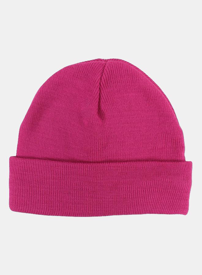 playmore Unisex Wool Ice Cap – Fuchsia with Triple Smiley Joy - Image 2