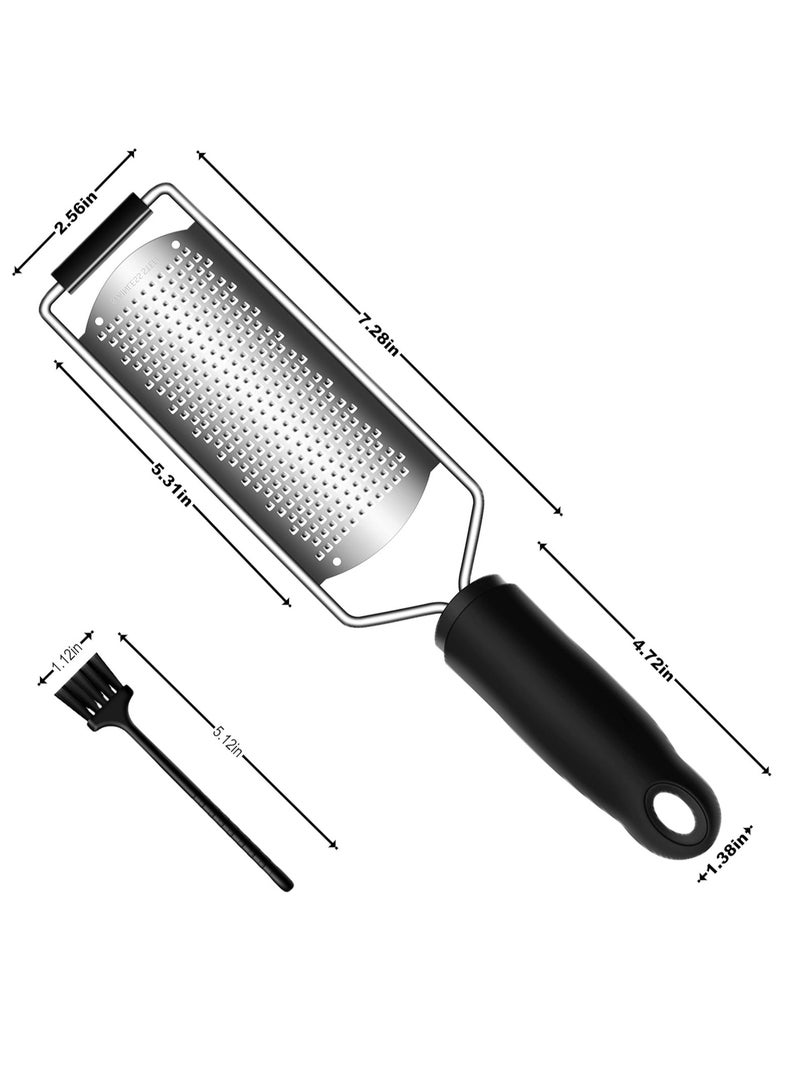 Hihonor Cheese Zester Grater Handheld with Handle-Lemon Citrus Zester Tool Graters for Kitchen Stainless Steel Salad Spinner Cake Decorating Supplies,Perfect Kitchen Gadgets Zucchini Nutmeg Ginger Peeler - Image 4