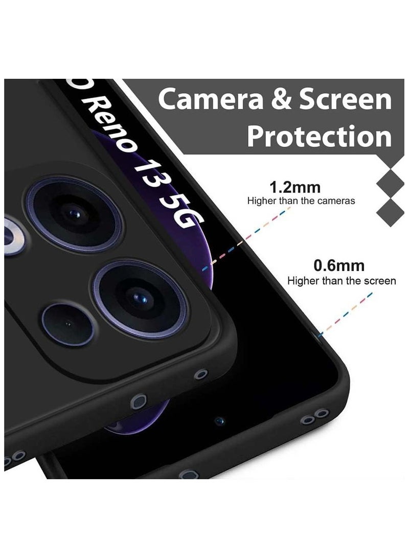 جراب لهاتف OPPO Reno 13 Pro، غطاء TPU ناعم مقاوم للصدمات بلمسة نهائية غير لامعة، جراب خلفي لحماية الكاميرا لهاتف OPPO Reno 13 Pro - Image 5