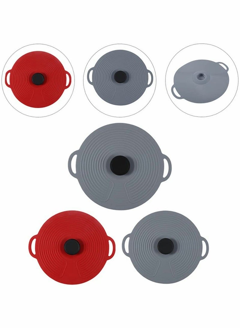 Y&D 3 Pcs Silicone Pot Covers Bowl Pans Round Food Universal Lid Replacement Kitchen Utensils for Skillet Pots Cookware - Image 4