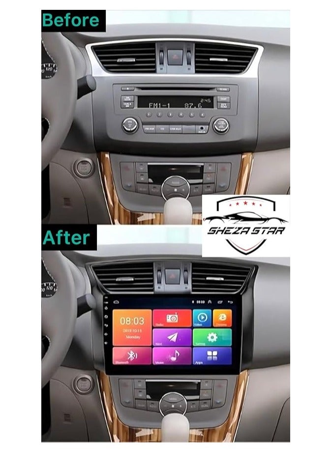 SHEZA STAR Android Car Stereo for Nissan Tida 2014-2016 6GB RAM 128GB ROM Support SIM Card, Carplay, M-Link Wi-Fi BT, Radio GPS, 9 Inch IPS Touch Screen with AHD Camera Included  - Image 2