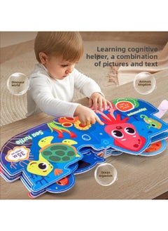 Generic Quiet Hand Tear Cloth Book Baby Toy Tear Book Baby Early Education Velcro Tear Children's Enlightenment Cloth Book-Color:Scene Story Cloth Book-Animals (Bags)  - Image 3