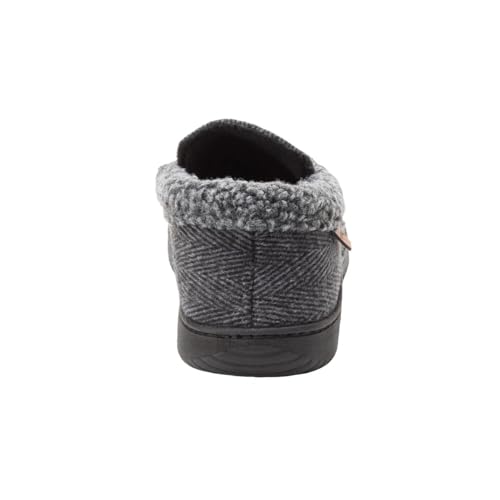 Dearfoams Men's Memory Foam Slipper (Gray, US Footwear Size System, Adult, Men, Alpha, Medium, Medium) - Image 4