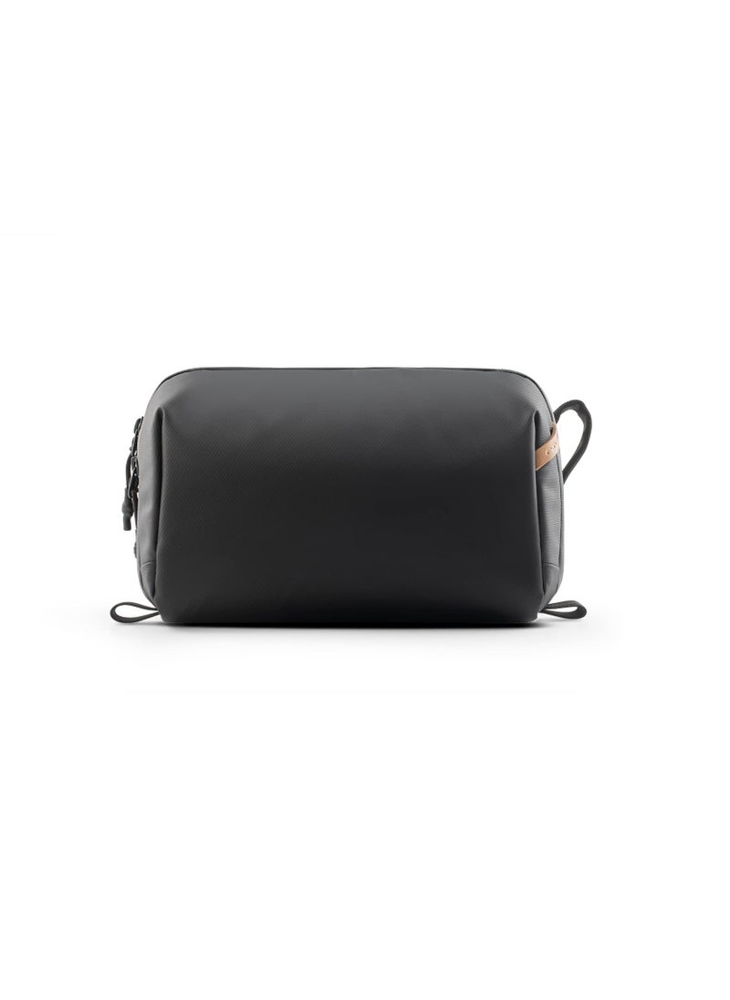Generic Wash Pouch Hanging Toiletry Bag for Men, Waterproof Dopp Kit Travel Makeup Bag Organizer for Toiletries & Cosmetics, Travel Hanging Toiletry Bag, Shaving Bag Waterproof Large Makeup Bag, Black  - Image 1