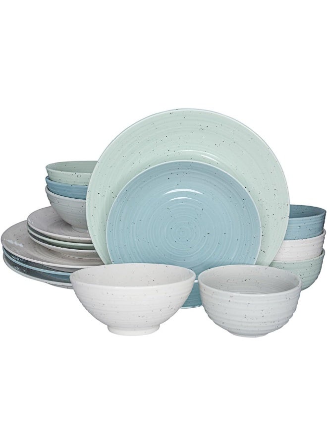 Sango Siterra Artists Blend 16Piece Stoneware Dinnerware Set - Image 1