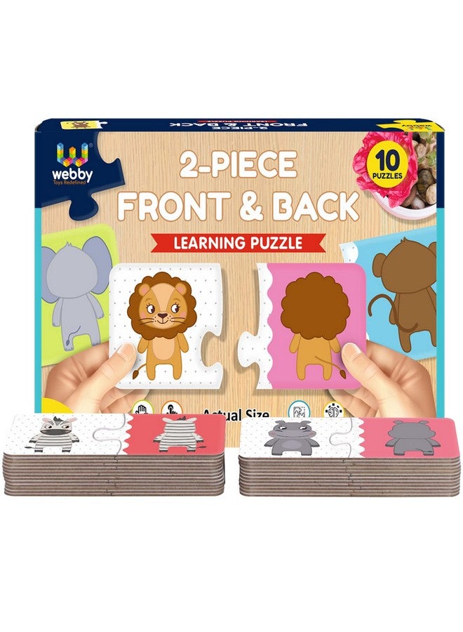 Webby Front Back 2 Pieces Learning Pack Jigsaw Puzzle, Montessori Early Educational Pre School Puzzle Toys for 2+ Years Kid - Image 5