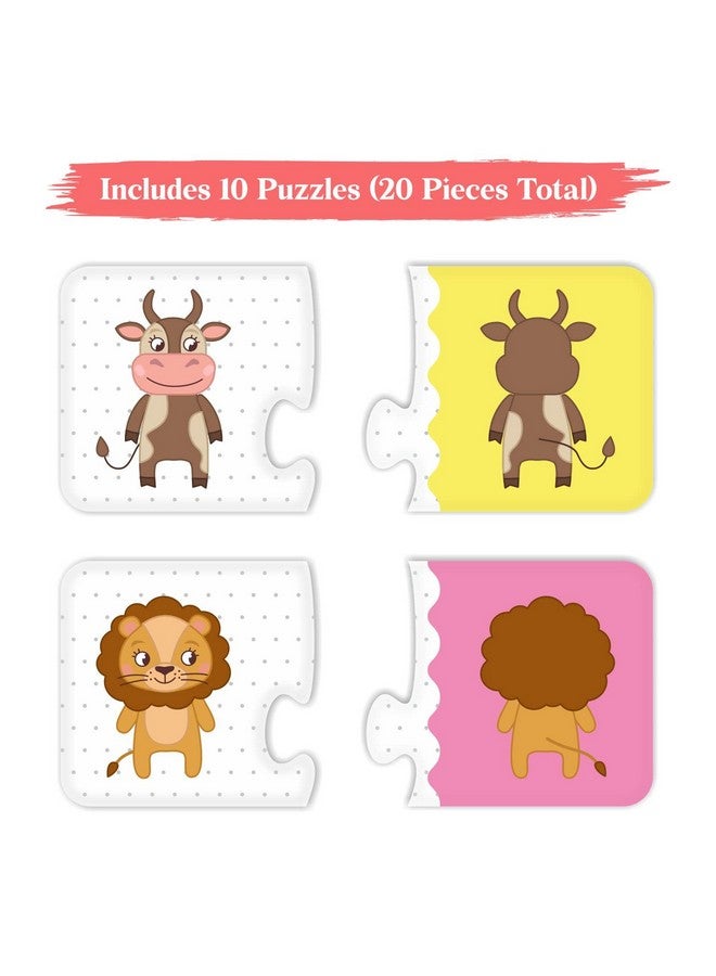 Webby Front Back 2 Pieces Learning Pack Jigsaw Puzzle, Montessori Early Educational Pre School Puzzle Toys for 2+ Years Kid - Image 2