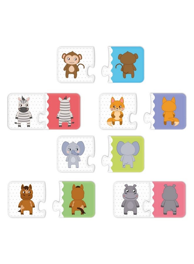 Webby Front Back 2 Pieces Learning Pack Jigsaw Puzzle, Montessori Early Educational Pre School Puzzle Toys for 2+ Years Kid - Image 4