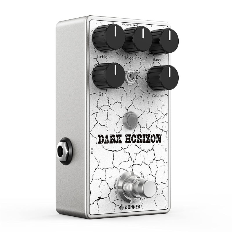 Donner Guitar Distortion Pedal, Dark Horizon Crunch Distortion Classic British Distortion Effect with 3-Band EQ True Bypass - Image 1