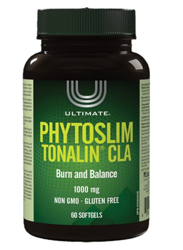 Ultimate Phytoslim Tonalin CLA 1000mg Softgels Weight Management Dietary Supplement 60 Softgels