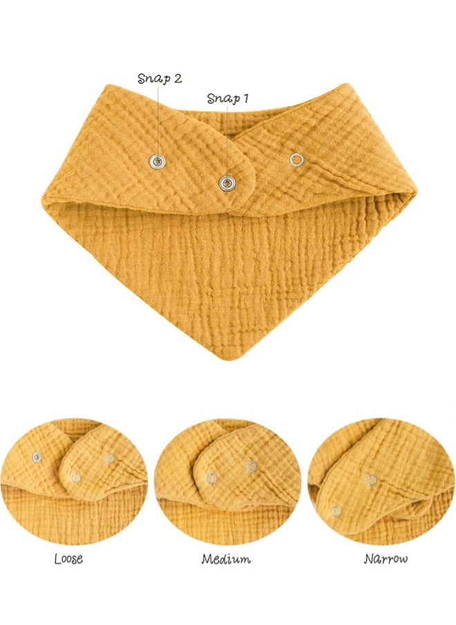 Generic Muslin Baby Bibs, 8 Pack Baby Bandana Drool Bibs Baby Bibs for Drooling and Teething Bandana Bibs for Boys Girls  - Image 2
